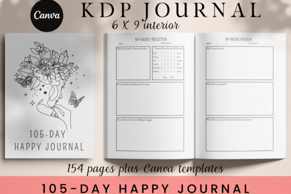 The 105-Day Happy Journal: A Structured Path to Intentional Living