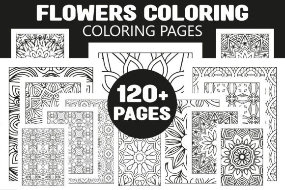 The 120 Flowers Coloring Pages Bundle for KDP Publishing