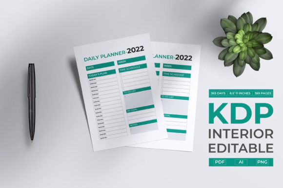 The 2022 Daily Planner: 365 Editable Pages for Professionals