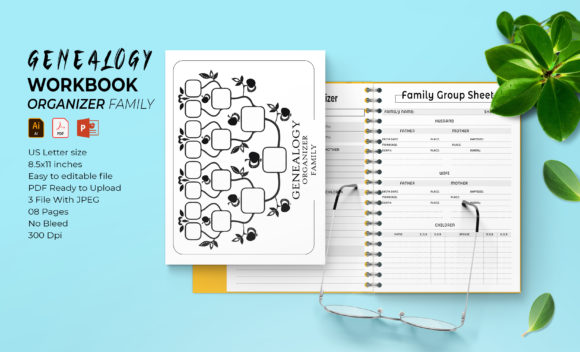 The Genealogy Organizer Workbook for Family: Your Blueprint for Preserving Heritage