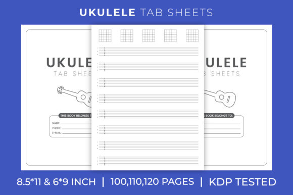 Ukulele Tab Sheets for KDP Interiors